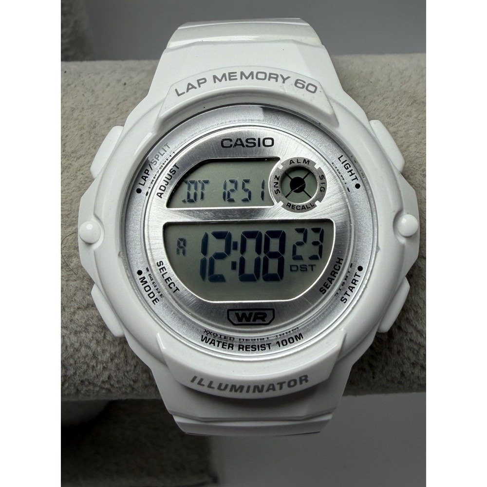 Casio LWS-1200H New Battery Ladies Watch 38MM 7.25" Illuminator White